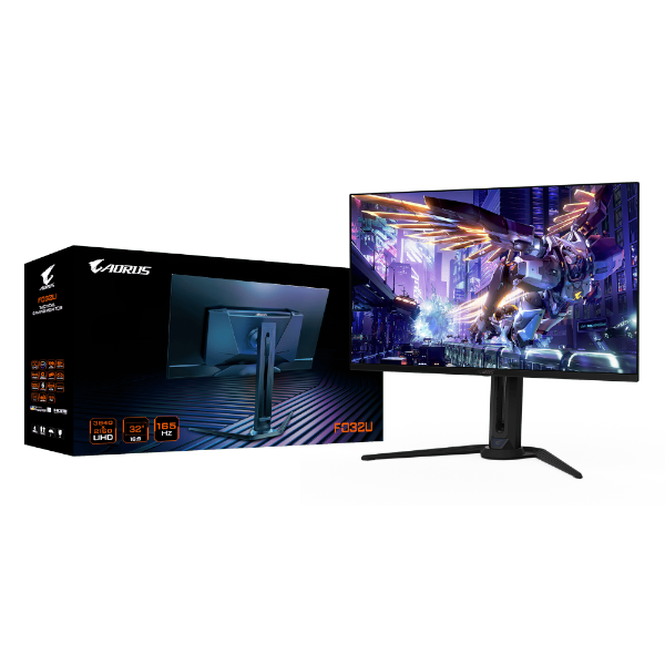 מסך GIGABYTE Aorus FO32U 4K UHD 31.5 QD-OLED 0.03ms 165Hz | PC SQUAD