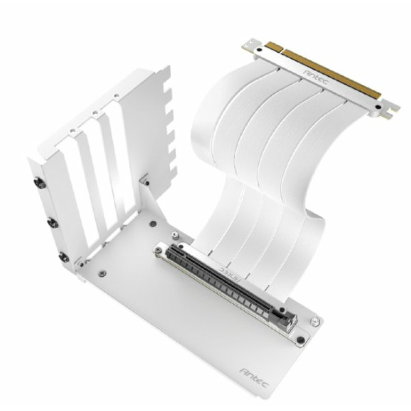 כבל ומתאם לכ.מסך Antec PCI-E 4.0 Riser Cable With Bracket WHITE | PC SQUAD