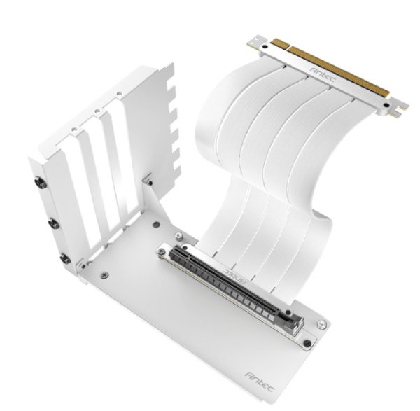 כבל ומתאם לכ.מסך Antec PCI-E 4.0 Riser Cable With Bracket WHITE | PC SQUAD