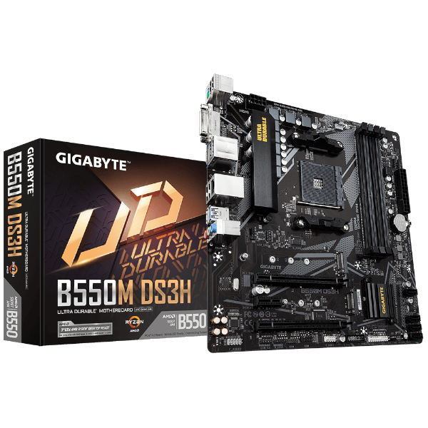 לוח אם למעבדי Gigabyte B550M DS3H 1.7 DDR4 Micro-Atx For AMD AM4 | PC SQUAD