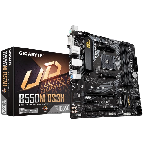 לוח אם למעבדי Gigabyte B550M DS3H 1.7 DDR4 Micro-Atx For AMD AM4 | PC SQUAD