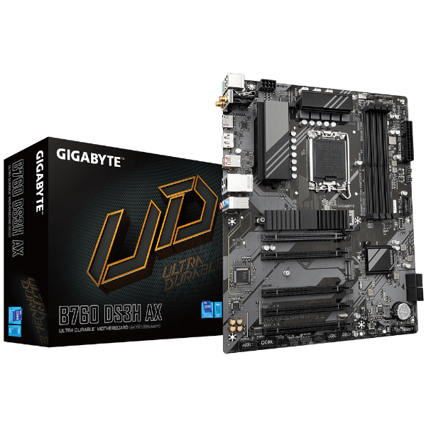 לוח אם אינטל Gigabyte B760 DS3H AX 1.1 DDR5 ATX DP HDMI WIFI6 | PC SQUAD