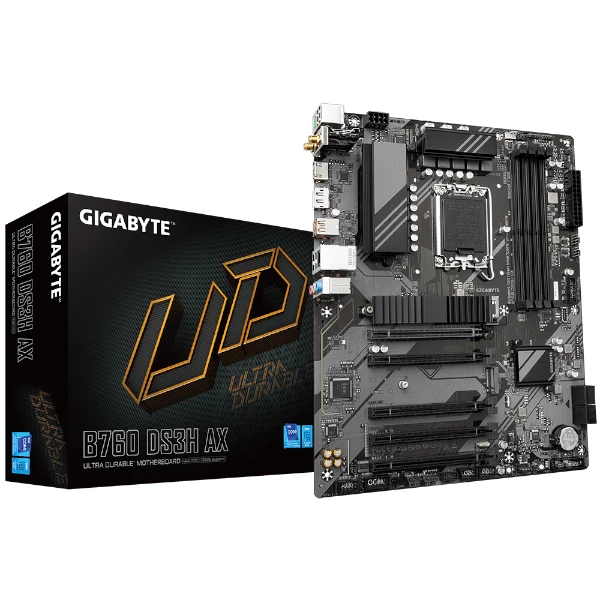 לוח אם אינטל Gigabyte B760 DS3H AX 1.1 DDR5 ATX DP HDMI WIFI6 | PC SQUAD