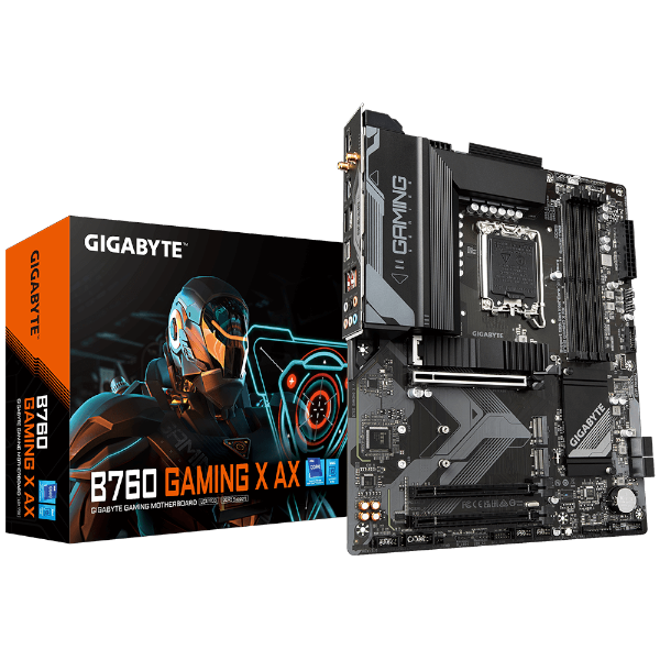 לוח למעבדי אינטל Gigabyte B760 Gaming X AX 1.2 DDR5 ATX WIFI6 | PC SQUAD