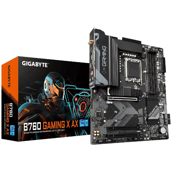 לוח למעבדי אינטל Gigabyte B760 Gaming X AX 1.2 DDR5 ATX WIFI6 | PC SQUAD