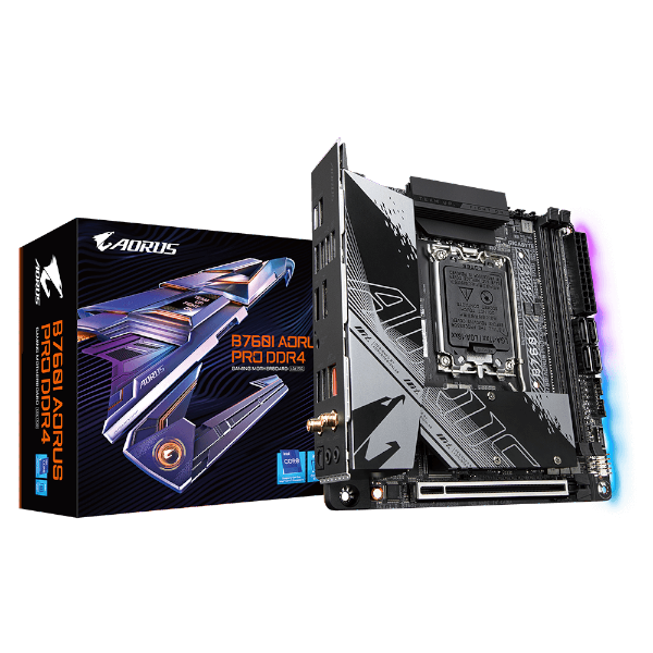לוח אם Gigabyte B760I AORUS PRO DDR4 Micro-ITX DP HDMI | PC SQUAD