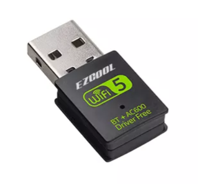 מתאם רשת אלחטית וEZcool 600Mbps Dual Band USB WIFI Adapter -BT+ | PC SQUAD