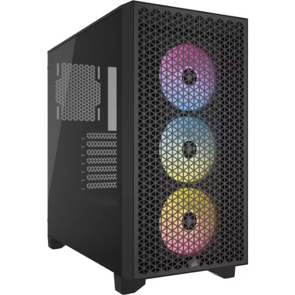 מארז Corsair 3000D RGB AIRFLOW Mid Tower CASE Black | PC SQUAD