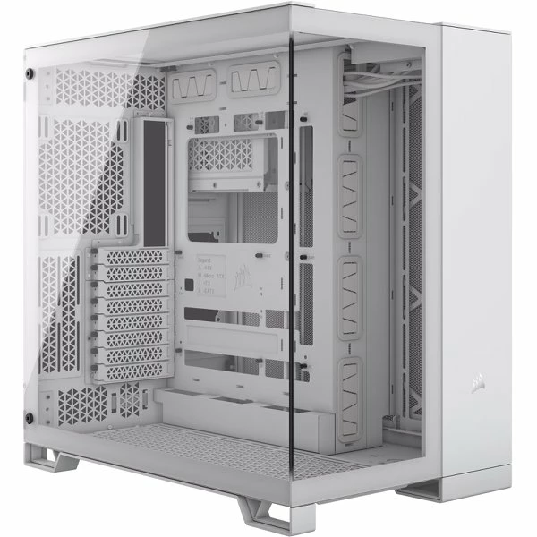 מארז Corsair 6500X Mid-Tower E-ATX Tempered Glass Case White | PC SQUAD