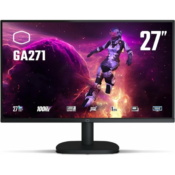 מסך גימינג Cooler Master GA271 27inch WQHD 100hz 1ms VA HDR A-SYN | PC SQUAD