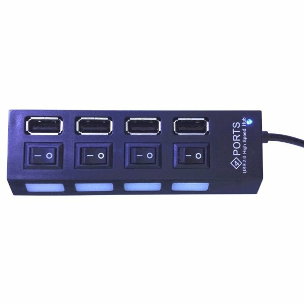 מפצל 4 PORT USB 2.0 אקטיבי כולל חיבור מתח | PC SQUAD