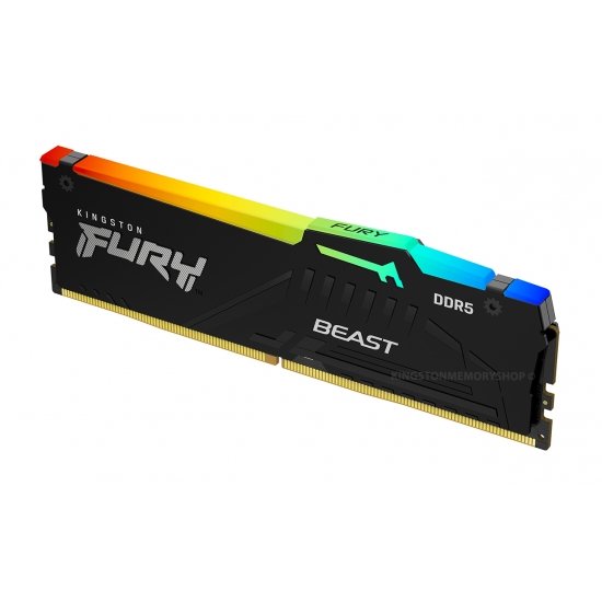 זכרון לנייח Kingston Fury Beast RGB DDR5 32GB 6000MHZ C40 XMP 3.0 | PC SQUAD