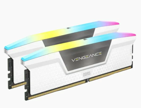 זכרון לנייח Corsair Vengeance RGB 32GB 2X16GB 5600Ghz C36 White | PC SQUAD