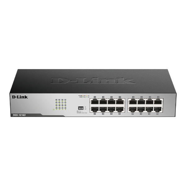 מתג לא מנוהל גיגהביט D-LINK 16 PORT Unmanaged 1GB Switch | PC SQUAD