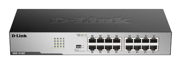 מתג לא מנוהל גיגהביט D-LINK 16 PORT Unmanaged 1GB Switch | PC SQUAD
