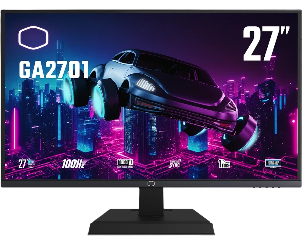 מסך גיימינג Cooler Master GA2701 27 FHD IPS 100hz 1ms A-Sync | PC SQUAD