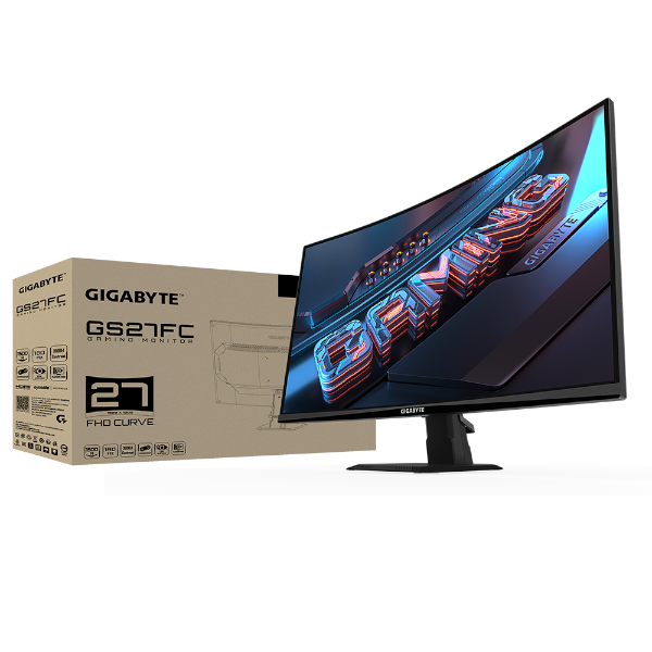 מסך גיימינג קעור Gigabyte GS27FC FHD VA 1MS HDR Ready 180Hz | PC SQUAD
