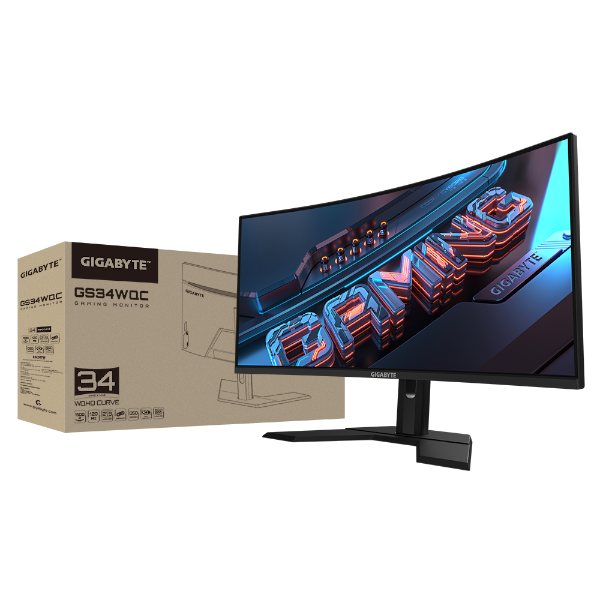 מסך גיימינג Gigabyte GS34WQC WQHD VA 135Hz 1Ms Curved HDR Ready | PC SQUAD