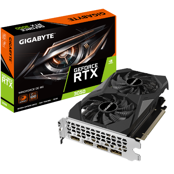 כרטיס מסך Gigabyte GeForce RTX 3050 Windforce 2 6GB | PC SQUAD