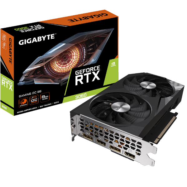 כרטיס מסך Gigabyte RTX 3060 Gaming OC 8GB 2.0 GDDR6 Dual Fan | PC SQUAD