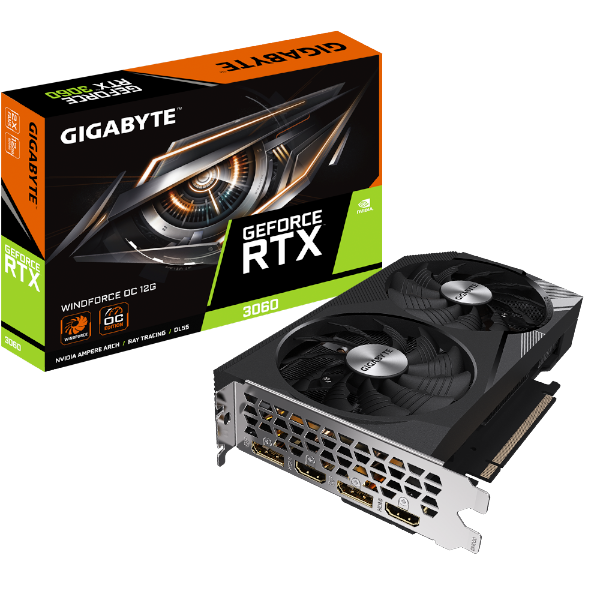 כרטיס מסך OC 12GB Rev 2.0  Gigabyte RTX 3060 Windforce 2 | PC SQUAD