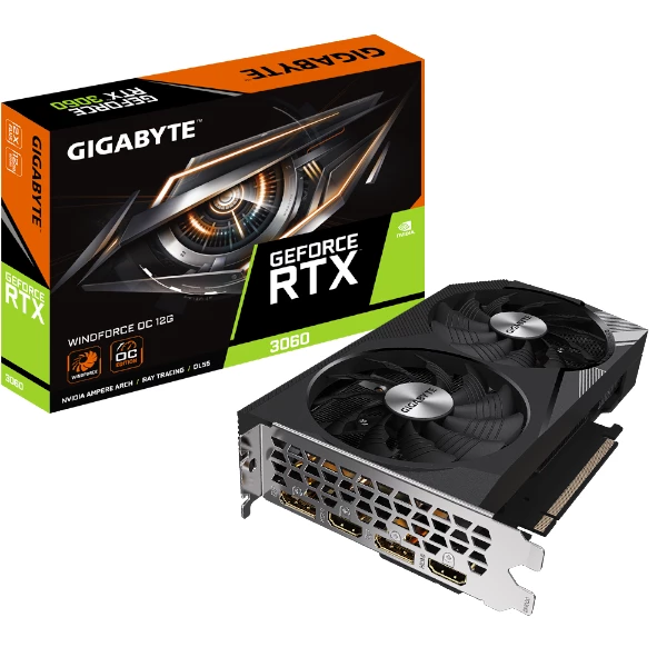 כרטיס מסך OC 12GB Rev 2.0  Gigabyte RTX 3060 Windforce 2 | PC SQUAD