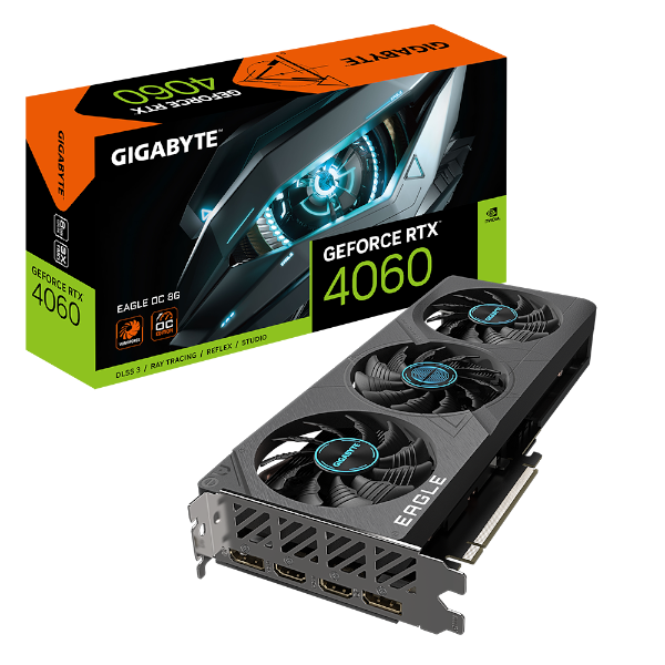 כרטיס מסך Gigabyte RTX 4060 EAGLE OC 8GB DP HDMI | PC SQUAD