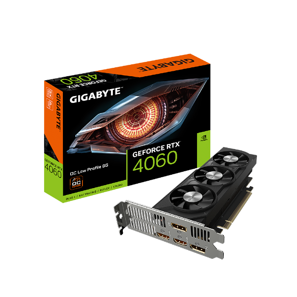 כרטיס מסך Gigabyte RTX 4060 OC 8GB Low Profile | PC SQUAD