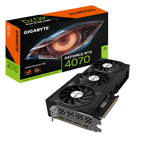 כרטיס מסך Gigabyte RTX 4070 WindForce OC 12GB | PC SQUAD