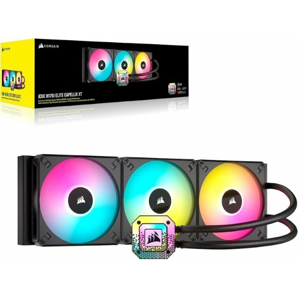 קירור נוזלי משולש Corsair iCUE H170i Elite CAPELLIX XT 420mm | PC SQUAD