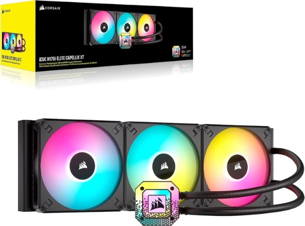 קירור נוזלי משולש Corsair iCUE H170i Elite CAPELLIX XT 420mm | PC SQUAD