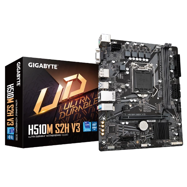 לוח דור 11/10 Gigabyte H510M S2H V3 LGA1200 VGA DVI HDMI | PC SQUAD