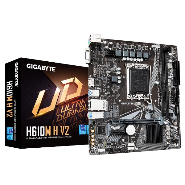 לוח לאינטל דור 12-14 Gigabyte H610M H V2 DDR5 VGA HDMI | PC SQUAD