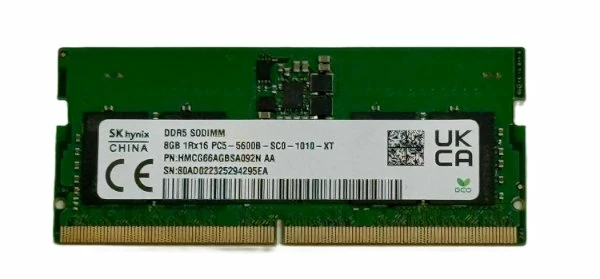 SK-Hynix 8GB DDR5 5600MHz SODIMM PC5-5600B-SC0 1Rx16 1.1V SO-DIMM | PC SQUAD