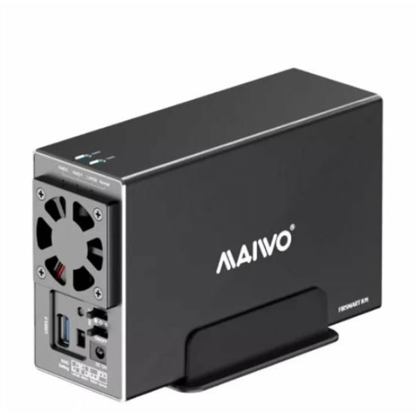 מארז חיצוני  ל-2 דיסקים MAIVO HDD 3.5 DUAL BAY USB3.2 RAID | PC SQUAD