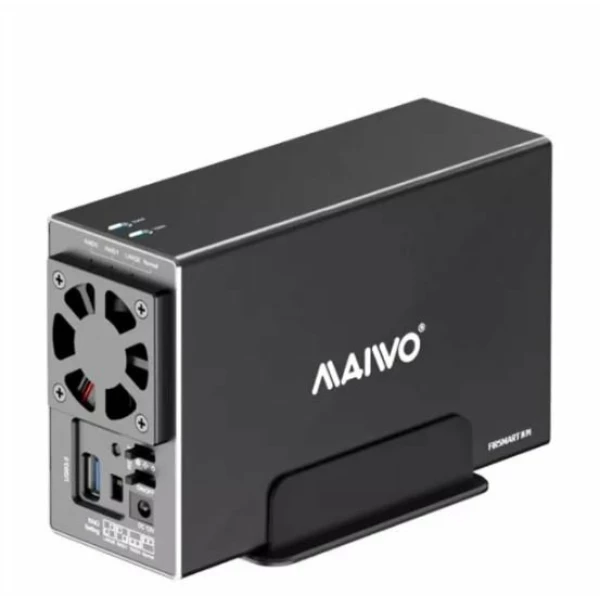 מארז חיצוני  ל-2 דיסקים MAIVO HDD 3.5 DUAL BAY USB3.2 RAID | PC SQUAD