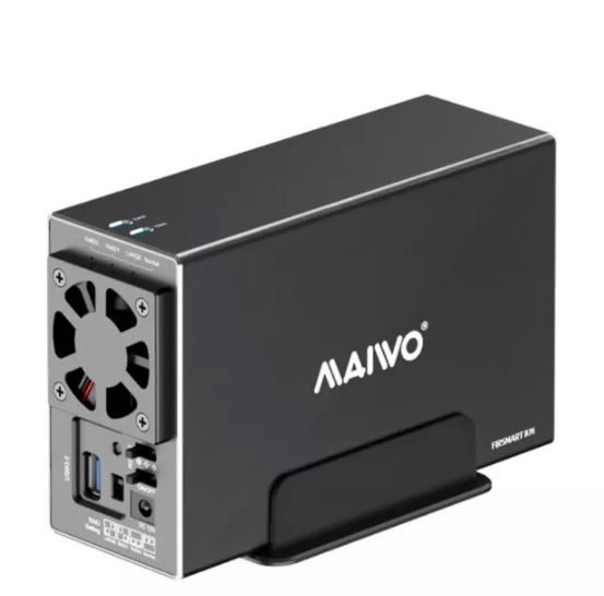 מארז חיצוני  ל-2 דיסקים MAIVO HDD 3.5 DUAL BAY USB3.2 RAID | PC SQUAD