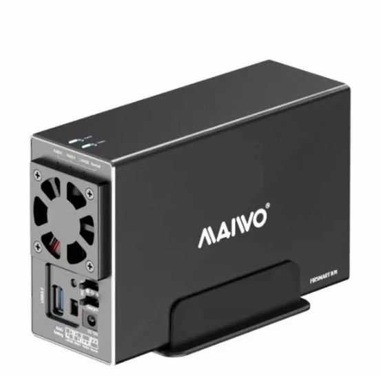 מארז חיצוני  ל-2 דיסקים MAIVO HDD 3.5 DUAL BAY USB3.2 RAID | PC SQUAD