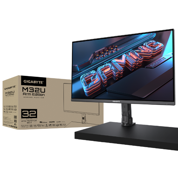 מסך גיימינג Gigabyte M32U Arm Edition 4K SS IPS 1Ms 144Hz Speaker | PC SQUAD
