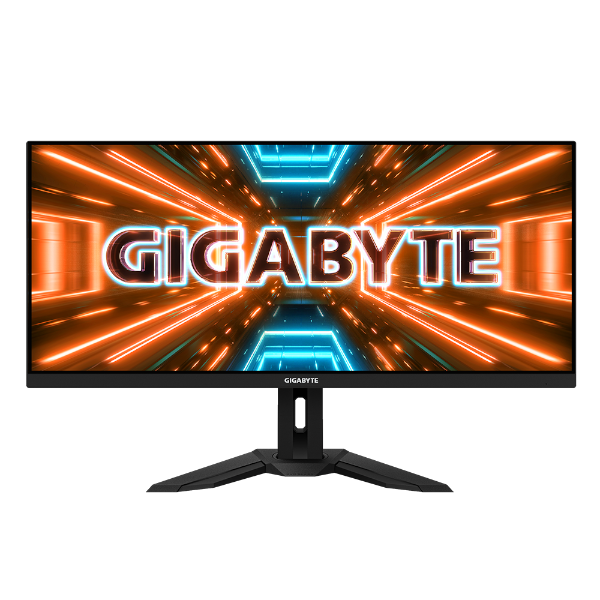 מסך Gigabyte M34WQ 144HZ UWQHD 1MS HDR400 IPS KVM 21:9 SPK BLACK | PC SQUAD