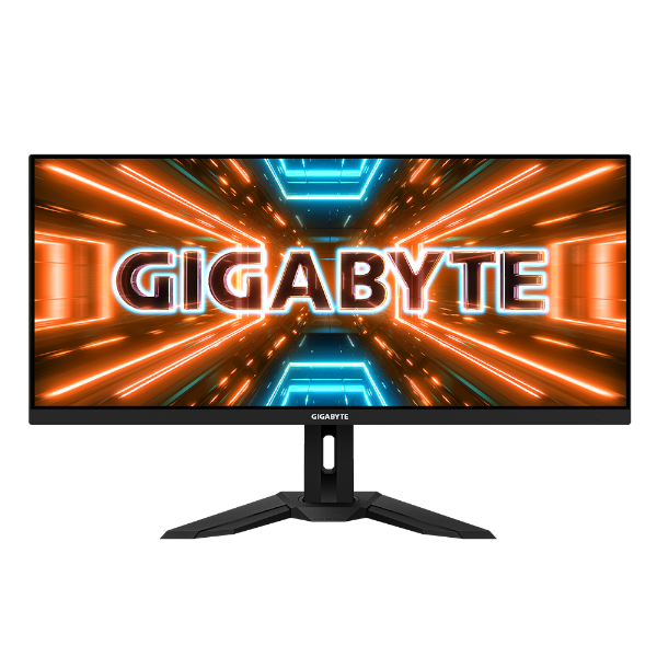 מסך Gigabyte M34WQ 144HZ UWQHD 1MS HDR400 IPS KVM 21:9 SPK BLACK | PC SQUAD