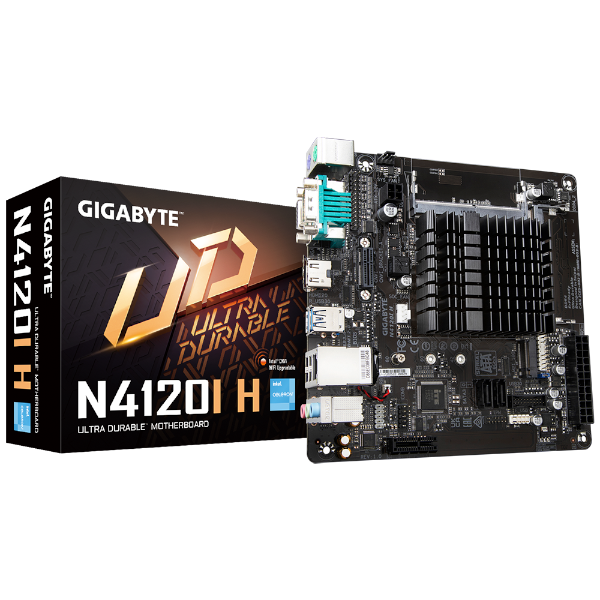 לוח עם מעבד Gigabyte N4120I H Mini-ITX With Intel Celleron N4120 | PC SQUAD
