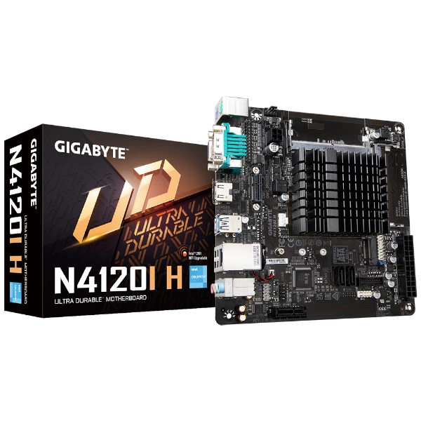 לוח עם מעבד Gigabyte N4120I H Mini-ITX With Intel Celleron N4120 | PC SQUAD