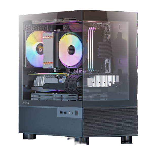 מארז שחור Antec CX200M RGB ELITE M-ATX 5X120mm RGB FANS | PC SQUAD