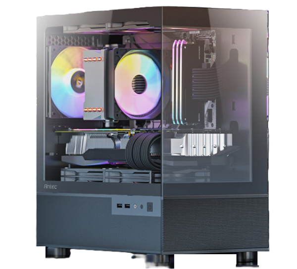 מארז שחור Antec CX200M RGB ELITE M-ATX 5X120mm RGB FANS | PC SQUAD