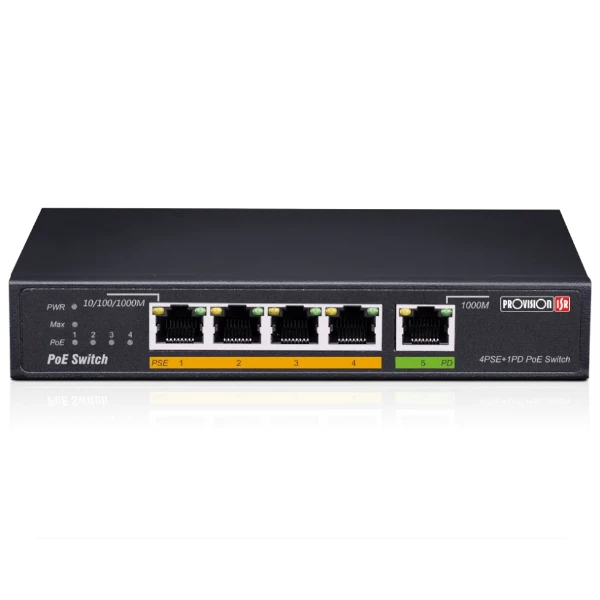 מתג 5 פורט Provision PoES-0460G+1G HPD 60W | PC SQUAD
