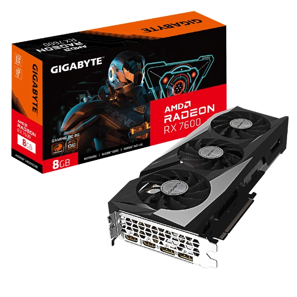 כרטיס מסך Gigabyte RADEON RX 7600 Gaming OC 8GB | PC SQUAD