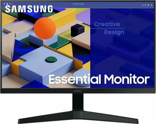 מסך SAMSUNG Essenial S3 S31C 23.8 FHD 5Ms IPS 75Hz FreeSync VESA | PC SQUAD