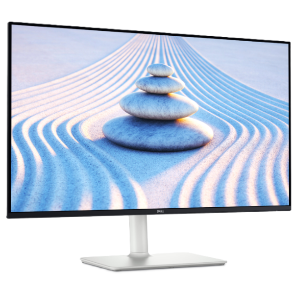 מסך מחשב שטוח לבן Dell 27 FHD IPS 100Hz 4ms Speakers Tilt Pivot | PC SQUAD