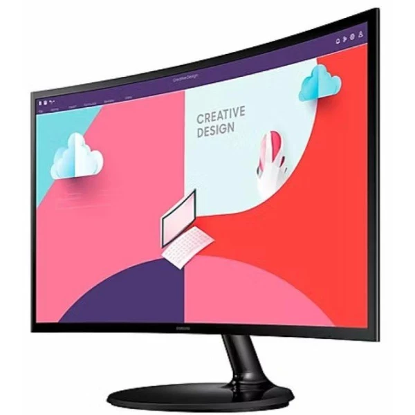 מסך קעור Samsung Essential S3 S36C 23.8 FHD VA AMD FreeSync 4ms | PC SQUAD